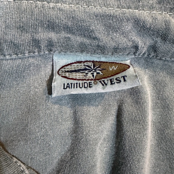 Vintage Made in Canada Cotton Polo Shirt Oversized Coastal Summer - Picture 4 of 4